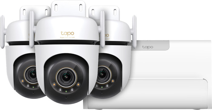 TP-Link Tapo C530WS 3-Pack + H500 Smart HomeBase Main Image