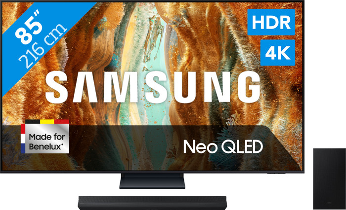 Samsung 85" Neo QLED QN73F 4K (2025) + Samsung HW-B750F (2025) Main Image
