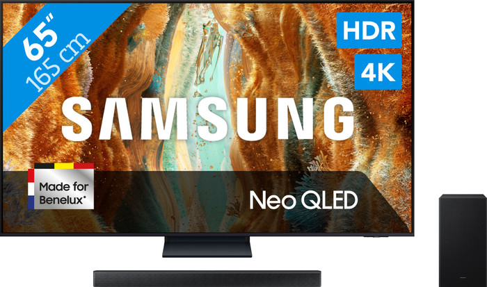 Samsung 65 inches Neo QLED QN73F 4K (2025) + Samsung HW-B750F (2025) Main Image