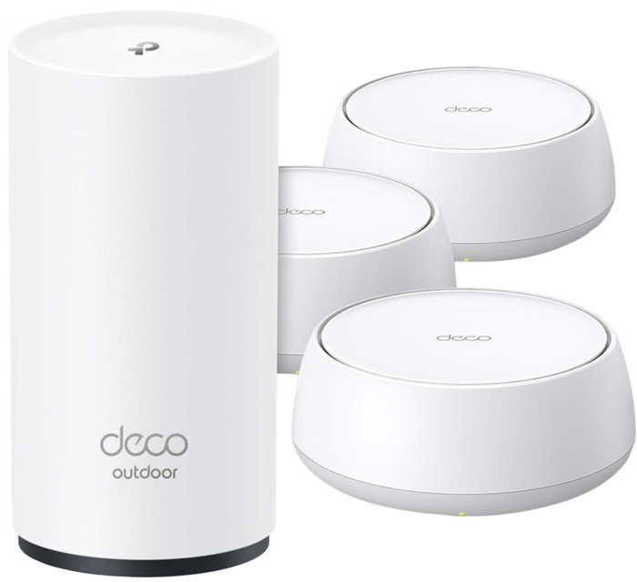 TP-Link Deco BE25 (3-pack) + TP-Link Deco X50 Outdoor Main Image