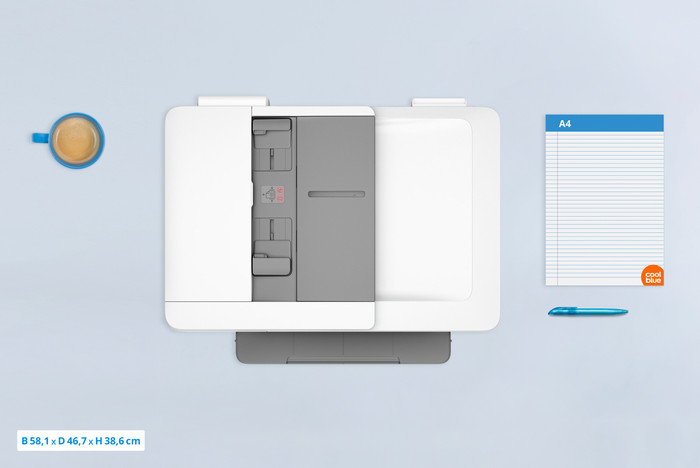 HP OfficeJet Pro 9730e + 1 set extra cartridges bovenkant