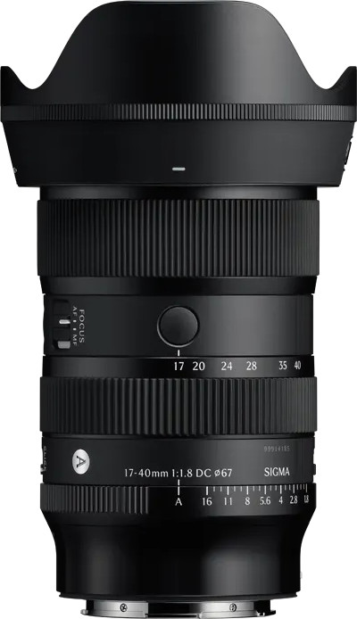 Sigma 17-40mm f/1.8 DC Art Fujifilm X-mount front