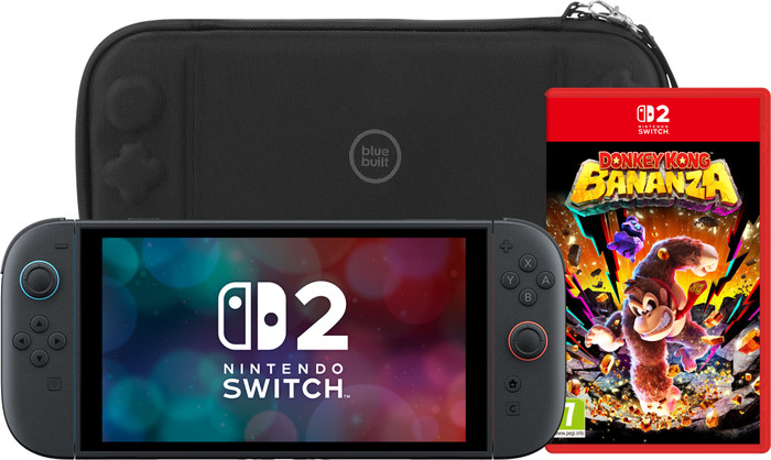 Nintendo Switch 2 + Donkey Kong Bananza + BlueBuilt Beschermhoes Main Image