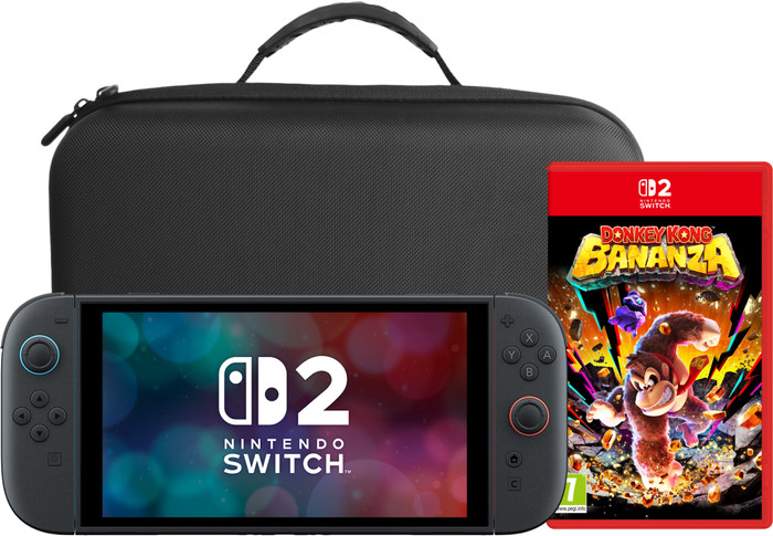 Nintendo Switch 2 + Donkey Kong Bananza + BlueBuilt Travelcase XL Main Image