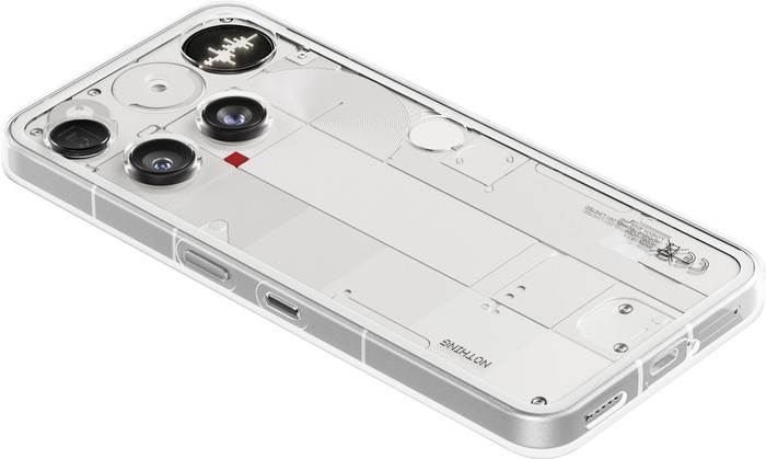 Nothing Phone (3) 512GB Wit 5G + BlueBuilt Oplader met Usb C Poort 45W Wit onderkant