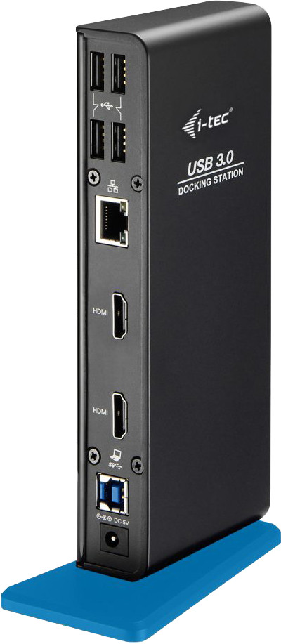 i-tec USB-A/USB-C Dual HDMI Docking Station back