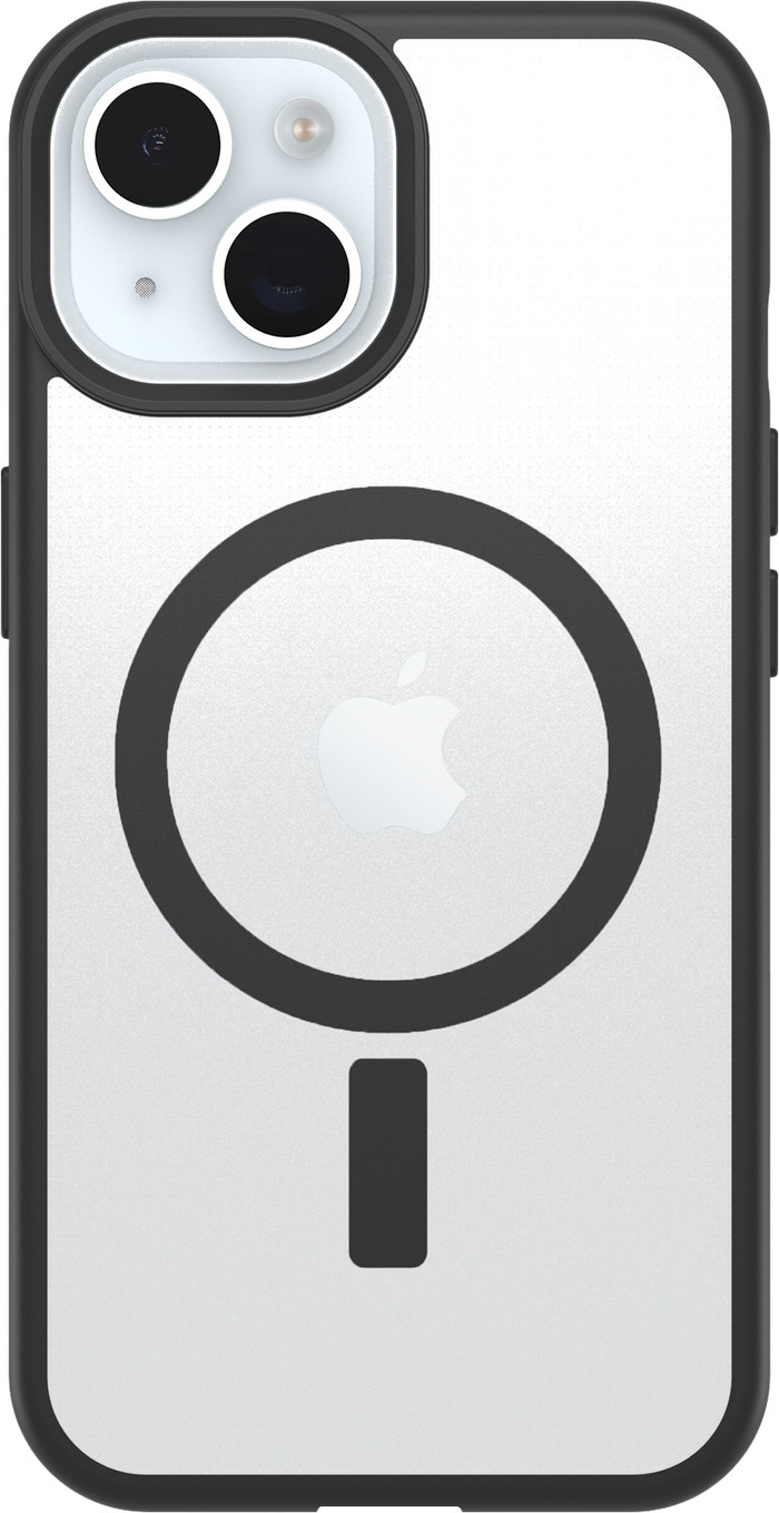 Otterbox React iPhone 15, 14 en 13 Back Cover met MagSafe Magneet Transparant Zwarte Rand Main Image