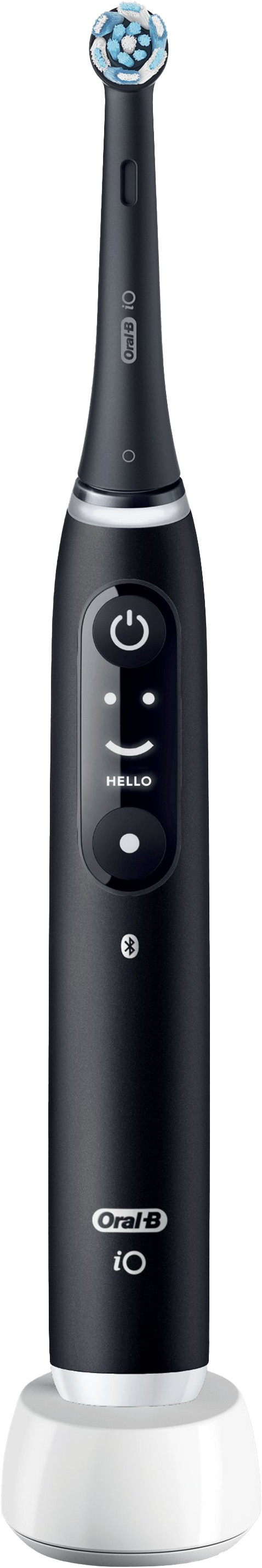 Oral-B iO 6N Zwart + extra iO Gentle Care opzetborstel voorkant