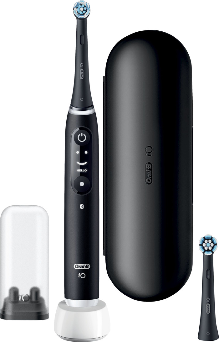 Oral-B iO 6N Zwart + extra iO Gentle Care opzetborstel Main Image