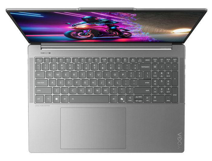 Lenovo Yoga Pro 9 Aura 16IAH10 83L0003CMH bovenkant