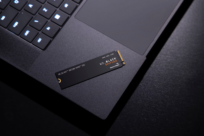 WD Black SN7100 1TB NVMe SSD product in gebruik