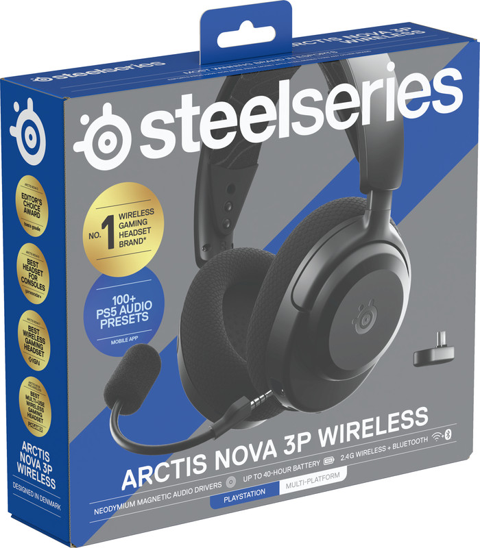 SteelSeries Arctis Nova 3P Black packaging