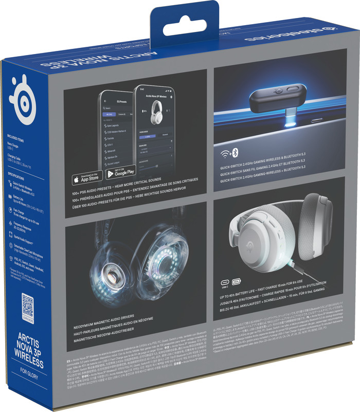 SteelSeries Arctis Nova 3P Wit verpakking