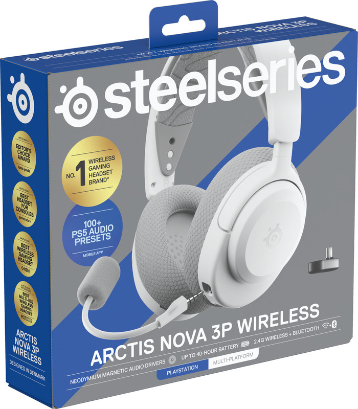 SteelSeries Arctis Nova 3P Wit verpakking