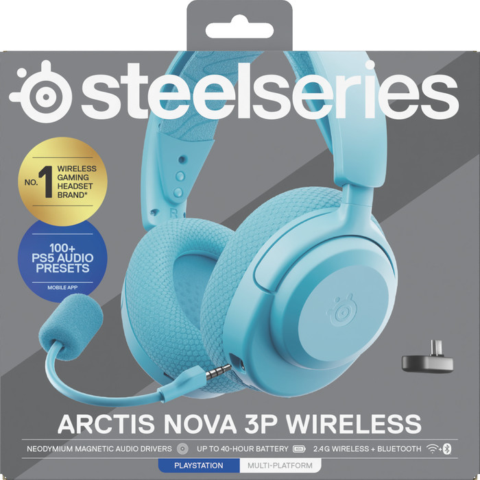 SteelSeries Arctis Nova 3P Aqua product in use