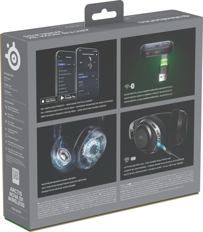 SteelSeries Arctis Nova 3X Black packaging