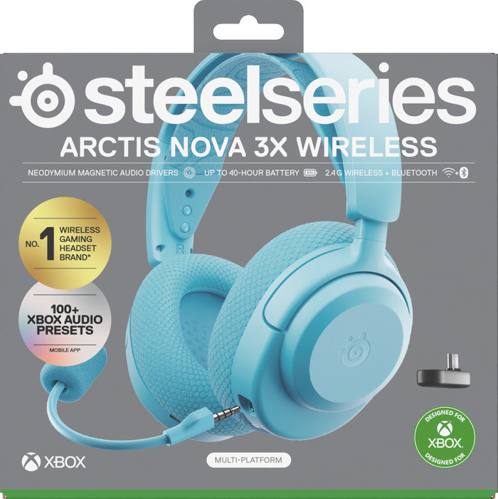 SteelSeries Arctis Nova 3X Aqua packaging