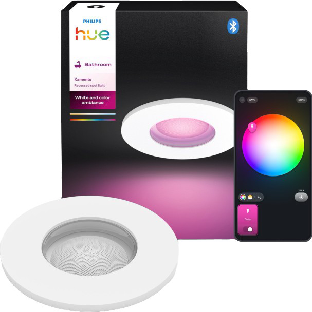 Philips Hue Xamento badkamerinbouwspot White and Color Wit Main Image