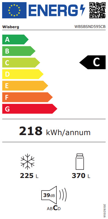 Wisberg WBSBSND595CB energy label