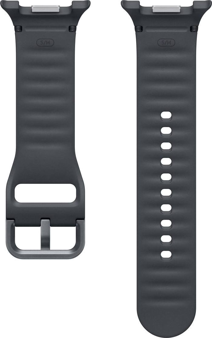 Samsung Galaxy Watch 8 Series Silicone Sport Band Dark Gray S/M back