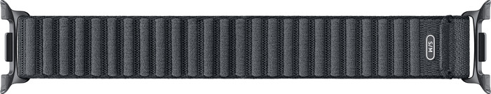 Samsung Galaxy Watch 8 Series Nylon Bandje Donkergrijs S/M achterkant