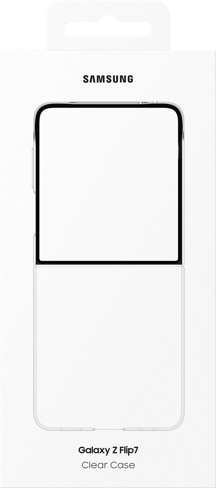 Samsung Galaxy Z Flip 7 Back Cover Transparent packaging