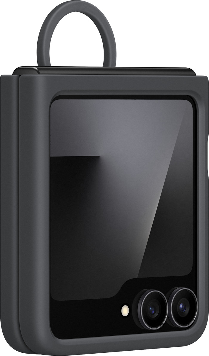 Samsung Galaxy Z Flip 7 FE Siliconen Back Cover Zwart onderkant