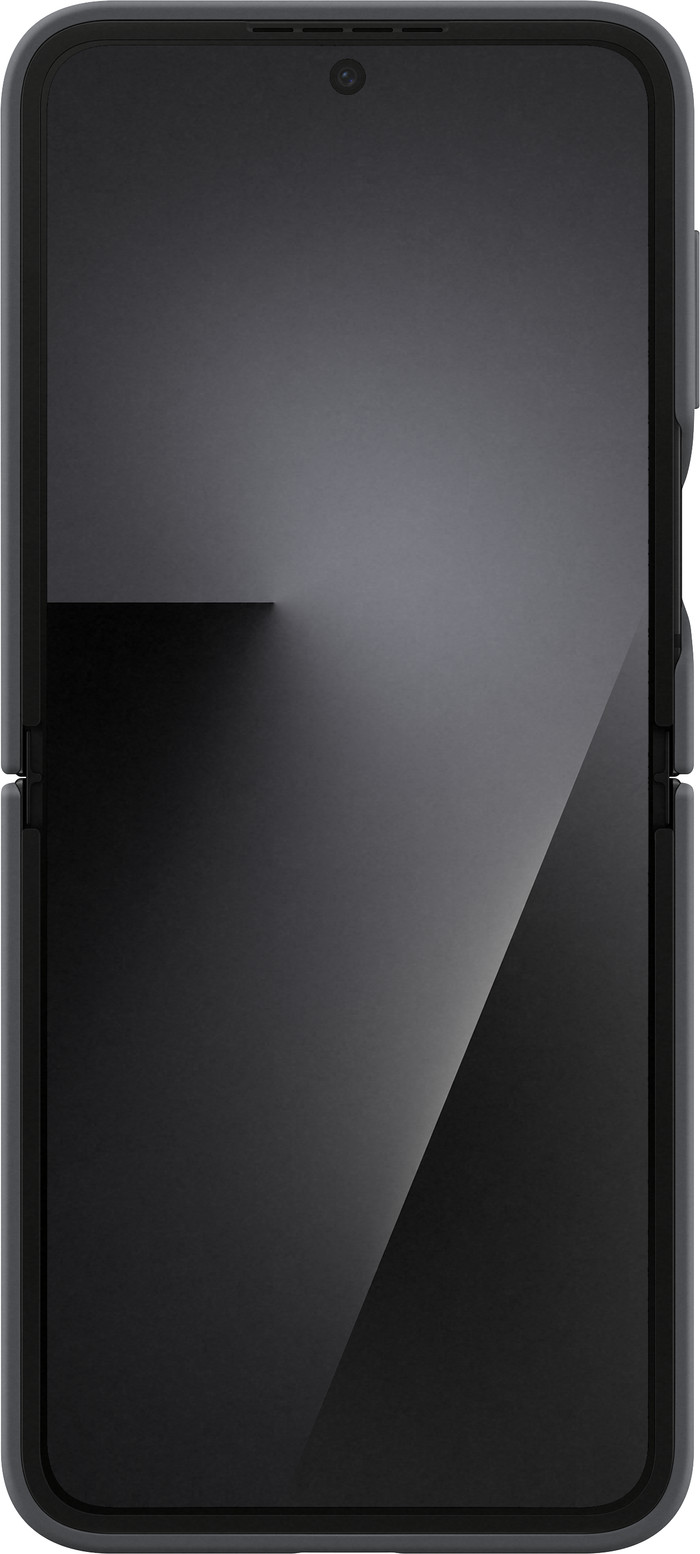 Samsung Galaxy Z Flip 7 FE Siliconen Back Cover Zwart voorkant