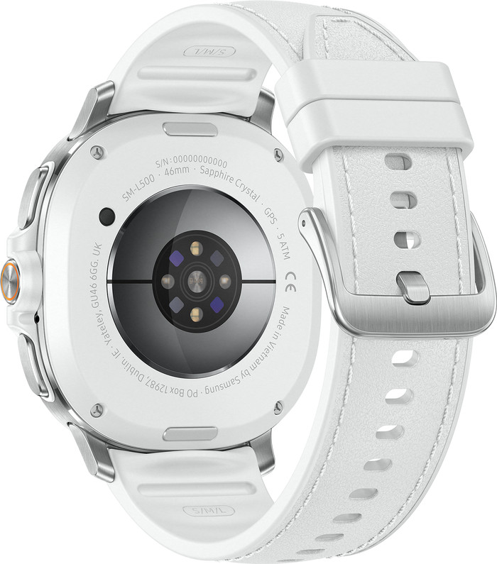 Samsung Galaxy Watch 8 Classic Wit 46mm achterkant