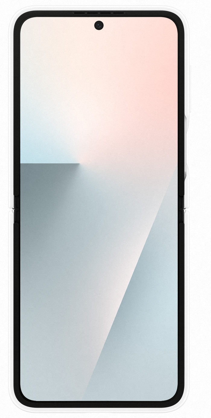 Samsung Galaxy Z Flip 7 FE Siliconen Back Cover Wit voorkant