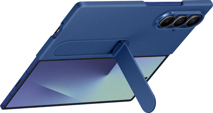 Samsung Galaxy Z Fold 7 Siliconen Back Cover Blauw achterkant