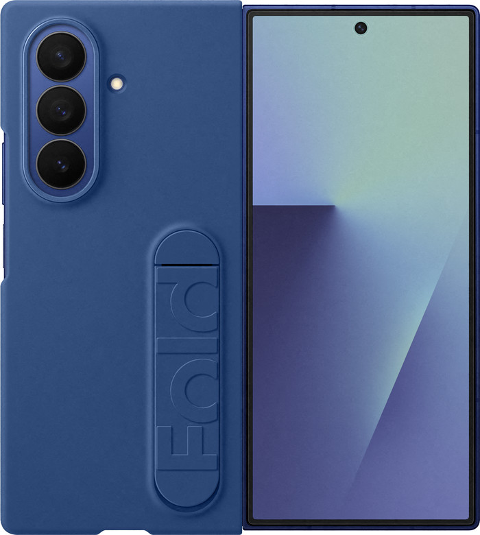 Samsung Galaxy Z Fold 7 Siliconen Back Cover Blauw voorkant