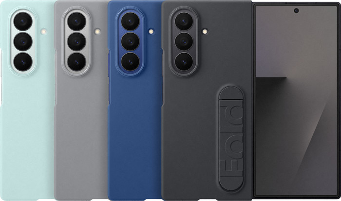 Samsung Galaxy Z Fold 7 Siliconen Back Cover Blauw visual leverancier