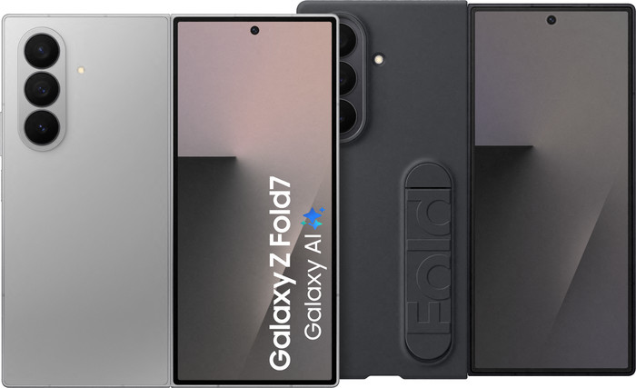 Samsung Galaxy Z Fold 7 256GB Zilver 5G + Samsung Siliconen Back Cover Zwart Main Image