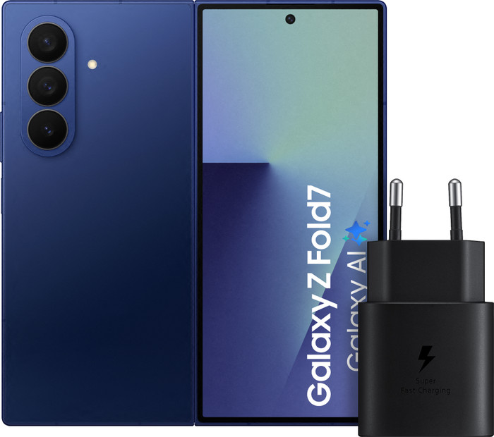 Samsung Galaxy Z Fold 7 256GB Blue 5G + Samsung Charger 25W Black Main Image