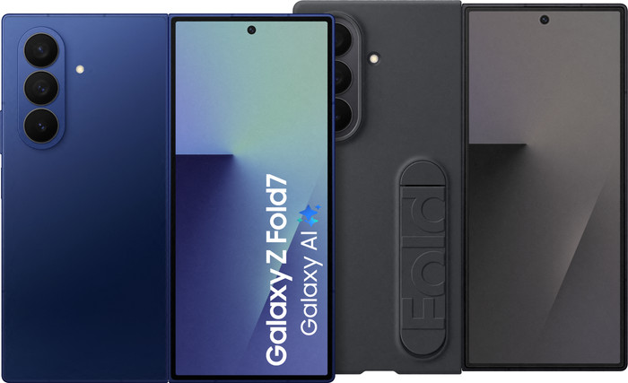 Samsung Galaxy Z Fold 7 512GB Blauw 5G + Samsung Siliconen Back Cover Zwart Main Image