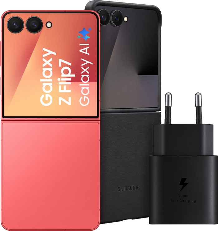 Samsung Galaxy Z Flip 7 256GB Red 5G + Accessory Pack Main Image