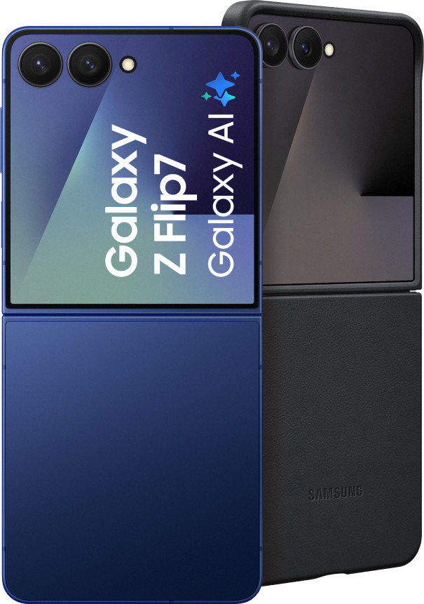 Samsung Galaxy Z Flip 7 256GB Blue 5G + Samsung Kindsuit Back Cover Black Main Image