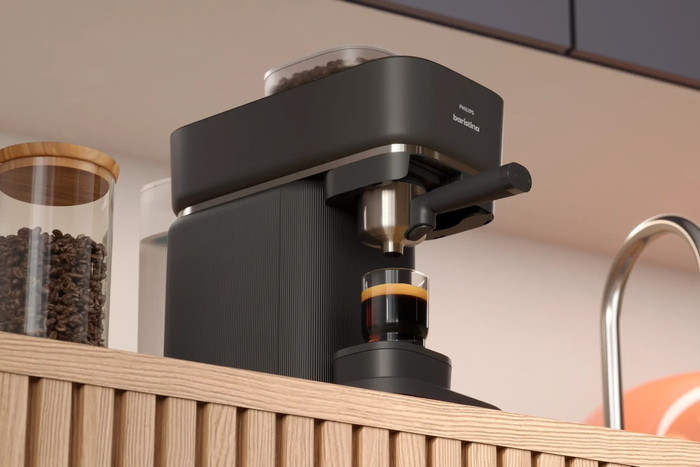 Philips Baristina Bean Swap BAR320/60 Zwart product in gebruik