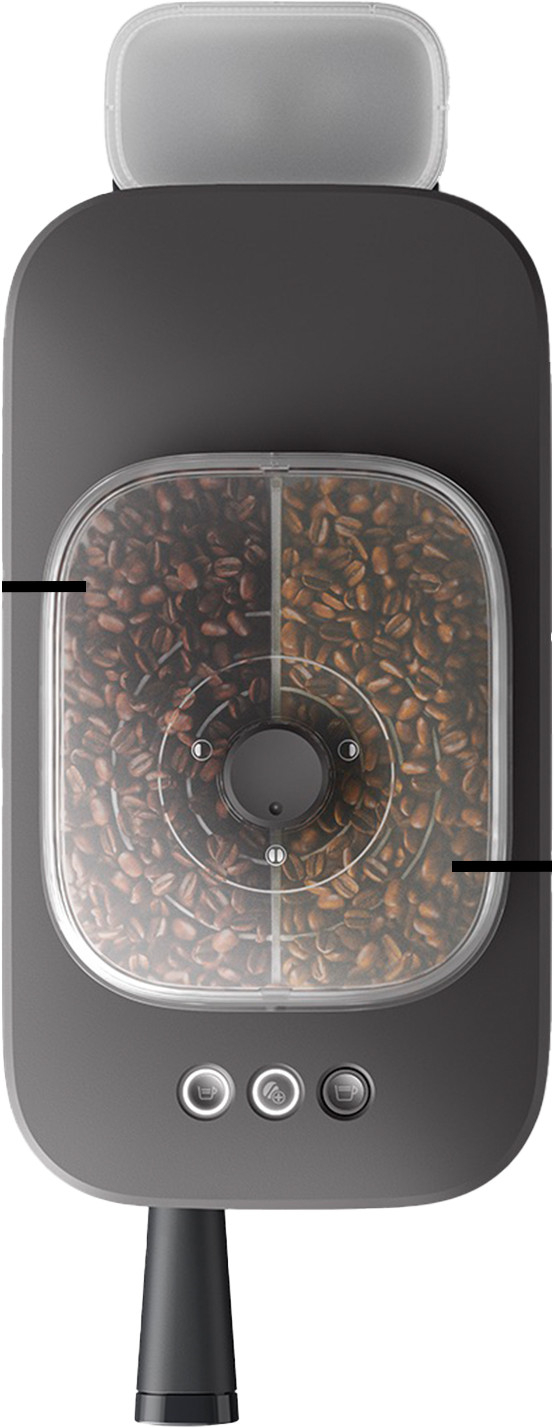 Philips Baristina Bean Swap BAR320/60 Zwart bovenkant