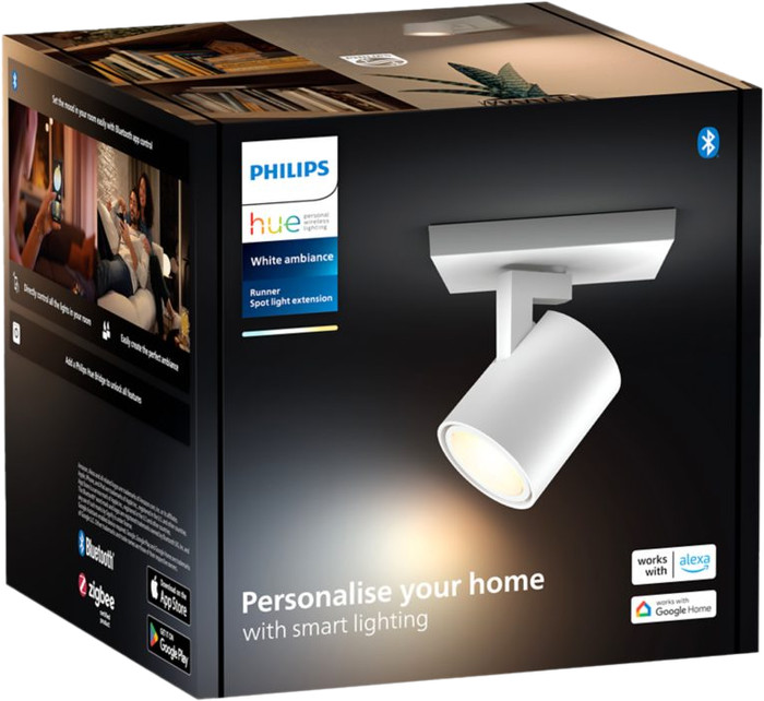 Philips Hue Runner opbouwspot White Ambiance - 1 Spots - Wit verpakking