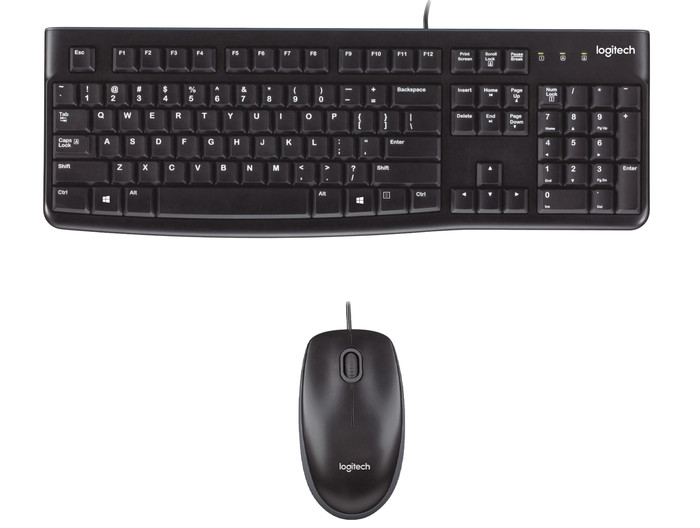 Logitech MK120 Keyboard and Mouse QWERTY 5-Pack top