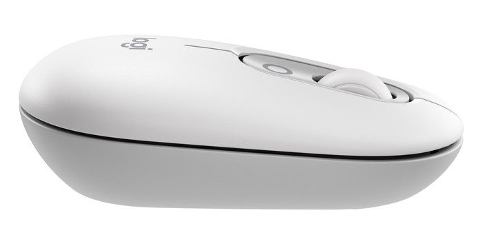Logitech Pop Draadloze Muis Wit linkerkant