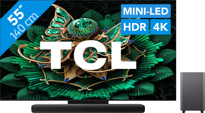 TCL 55" QD Mini-led C71K 4K (2025) + TCL S55H 2.1 Soundbar Main Image