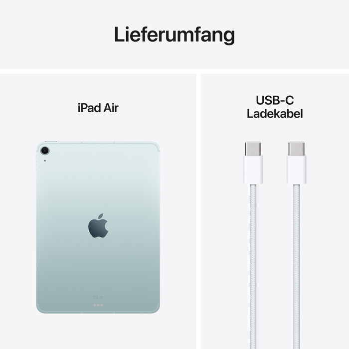 Apple iPad Air (2025) 11 inch 512GB Wifi + 5G Blauw visual leverancier