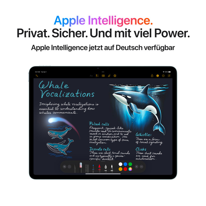 Apple iPad Air (2025) 11 inch 512GB Wifi + 5G Blauw visual leverancier