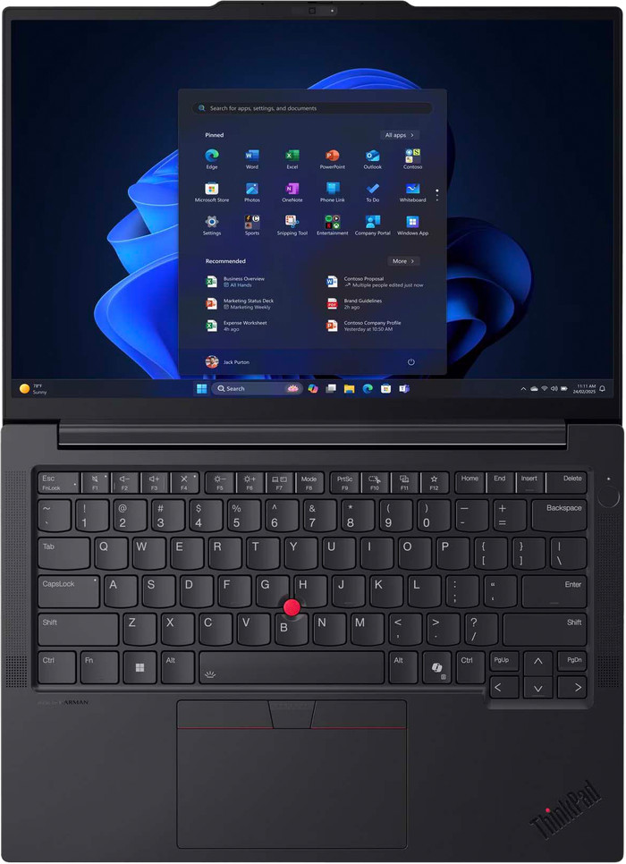Lenovo ThinkPad E14 G7 IAL - 21SX0076MH QWERTY bovenkant