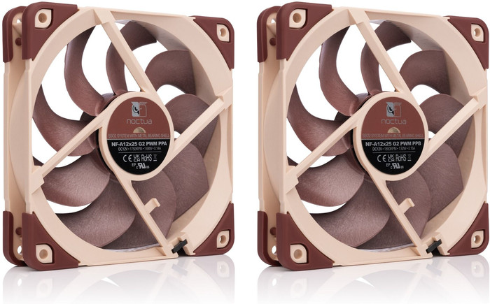Noctua NF-A12x25 G2 Sx2-PP PWM - Dual Fan Kit back