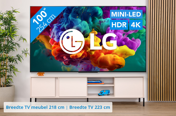 LG Mini-led 100" QNED87 (2026) visual Coolblue 1