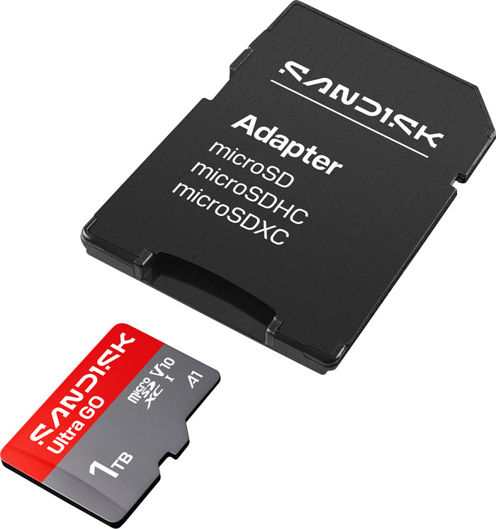 SANDISK Ultra GO microSDXC 1TB 190MB/s bovenkant